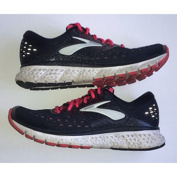Brooks Glycerin 16 Women's Sz 6.5B Black/Pink Walking Training Running Sneakers - Picture 6 of 16